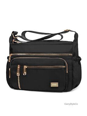 Waterproof Multi-Pocket Crossbody Shoulder Messenger Bag Purse